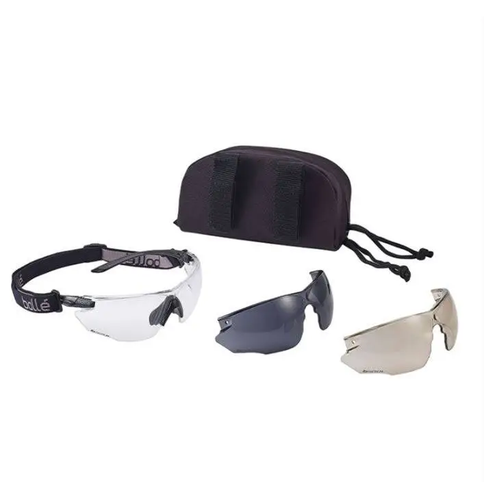 Ofertă Ochelari Tactici Bollé® ‘COMBAT’ Negru – Sistem Modular Balistic, Lentile CSP + Smoke, Protecție Totală și Adaptabilitate Maximă