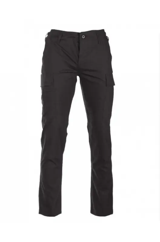 US BLACK R/S BDU FIELD PANTS ′SLIM FIT′ – TEESAR® Pantaloni tactici BDU cu croială slim – Ripstop 100% bumbac Reducere de preț