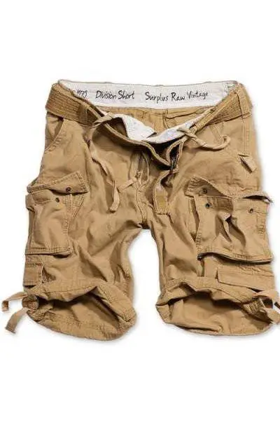 Ieftin Bermude Raw Vintage Division Bej