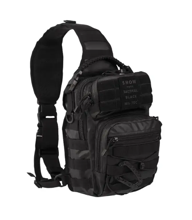 Rucsac Tactic Black – ONE STRAP – 10L – Versiune Avansată “Tactical Black” cu Elemente Premium Expediere rapidă
