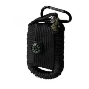 Calitate înaltă Kit Supravietuire Paracord Black Large