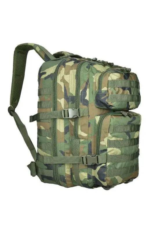 Rucsac Tactic US Assault Large Woodland – 36L, Camuflaj Clasic și Funcționalitate Militară Reducere extra