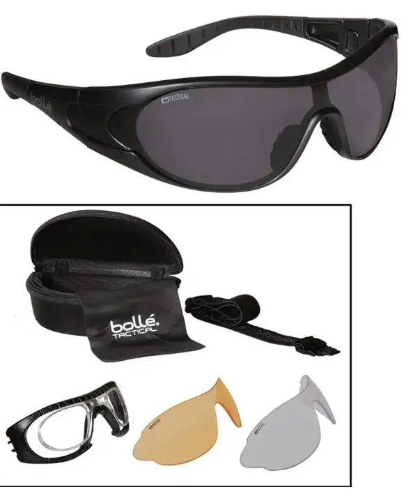 Ochelari Tactici Bollé® RAIDER W.3 EX – 3 Lentile Interșanjabile, Compatibil RX și Protecție Modulară Expediere rapidă