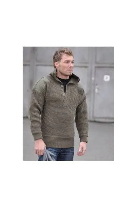 Pulover Lână Austriac OD Tip Alpin – Reproducere Militară Autentică Noutate