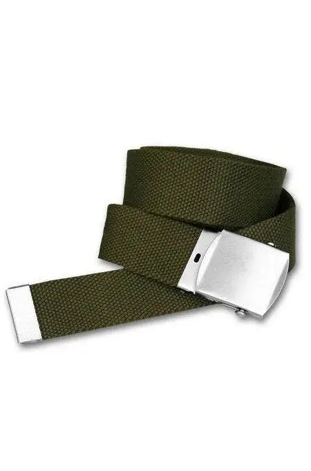 Centură Web OD 38 mm cu Cataramă Argintie – Stil Militar Clasic, Lățime Extinsă, Fixare Solidă Ultima șansă