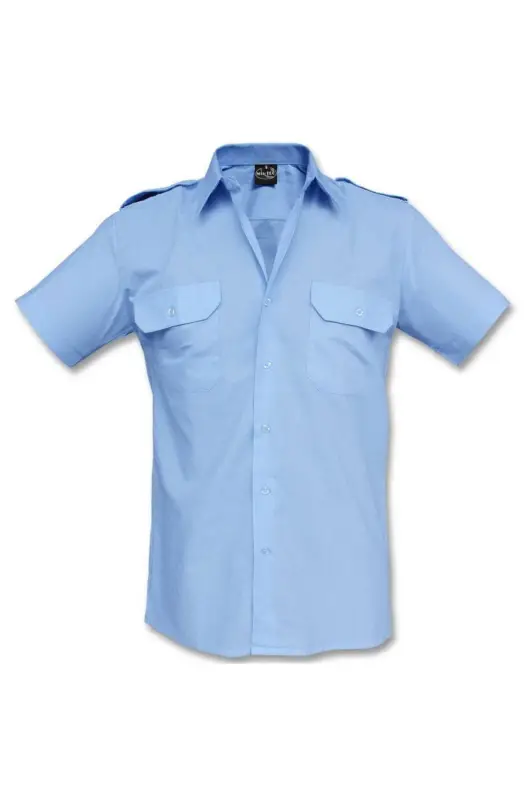 Livrare rapidă Camasa Politie Cu Epoleti Maneca Scurta Bleu