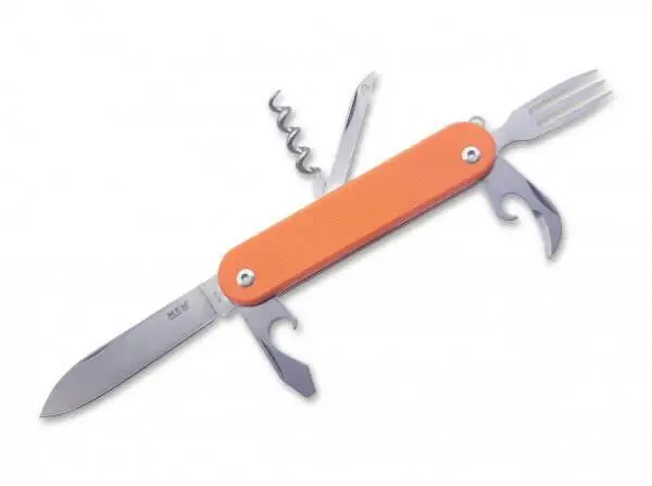 Ultima șansă Briceag Multifunctional Mkm Malga 6 Orange G10