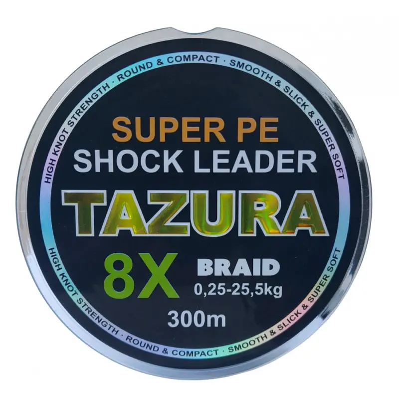 Livrare rapidă SHOCK LEADER 8 BRAID TAZURA100m