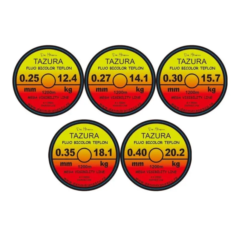 MONOFILAMENT TAZURA BICOLOR TEFLON 1200m Vezi acum
